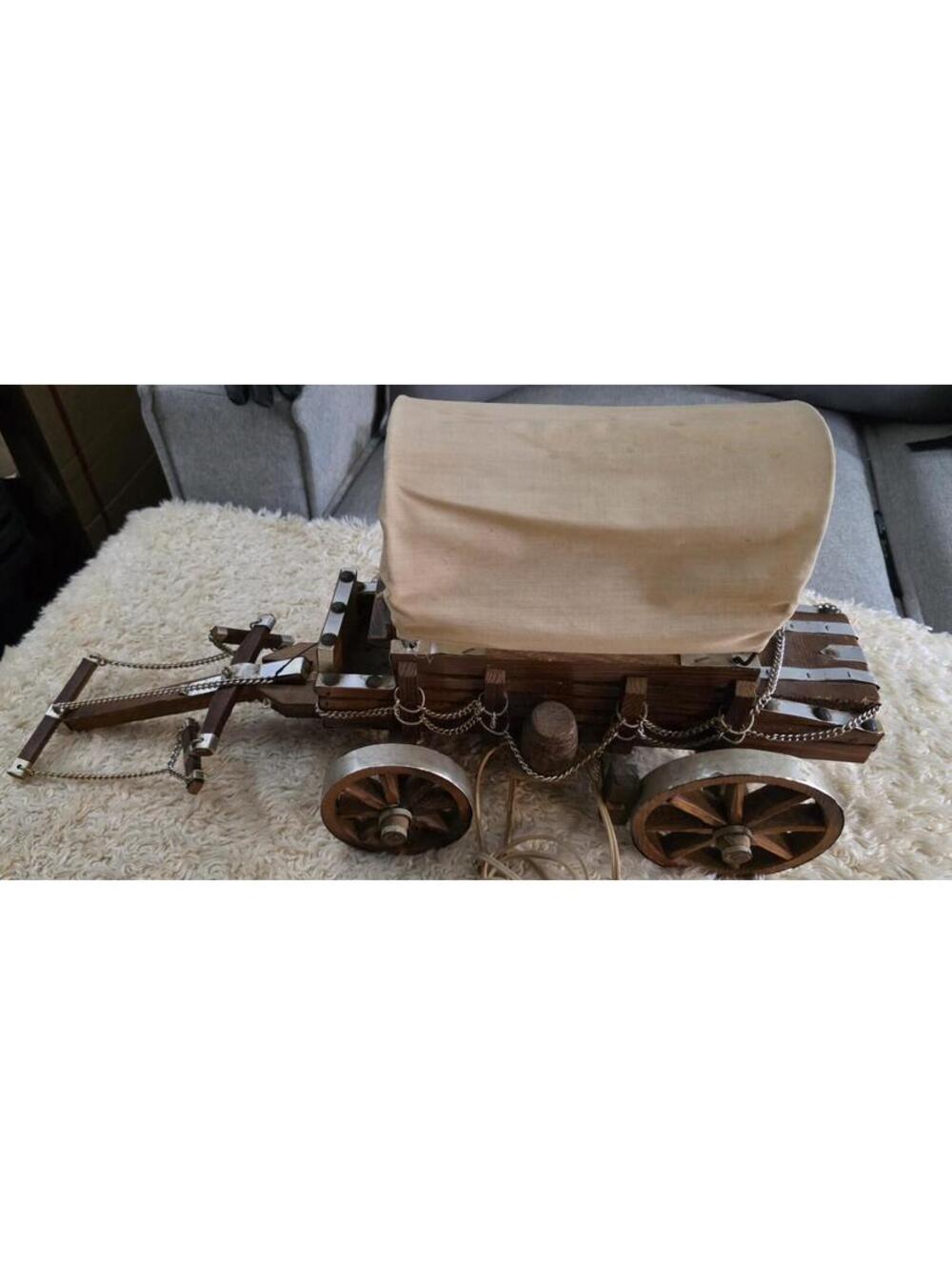 Dale Harris Enterprises Handmade Wooden Covered Wagon Western Americana Decor
